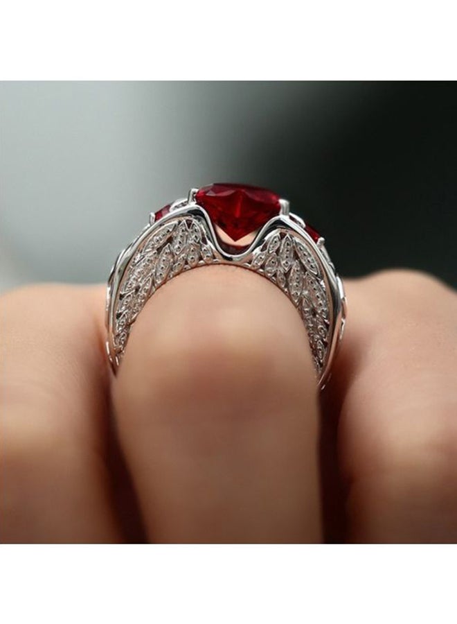 Beauenty Crystal Heart Shape Stone Studded Ring  - Image 4