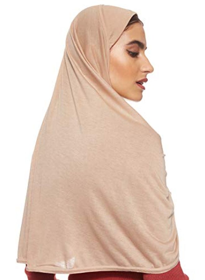 شادو حجاب قطن سادة كوفي براون  - Image 2