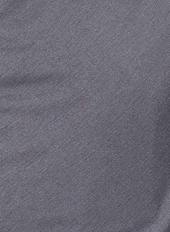 Shadow Solid Cotton Hijab Dark Grey - Image 3