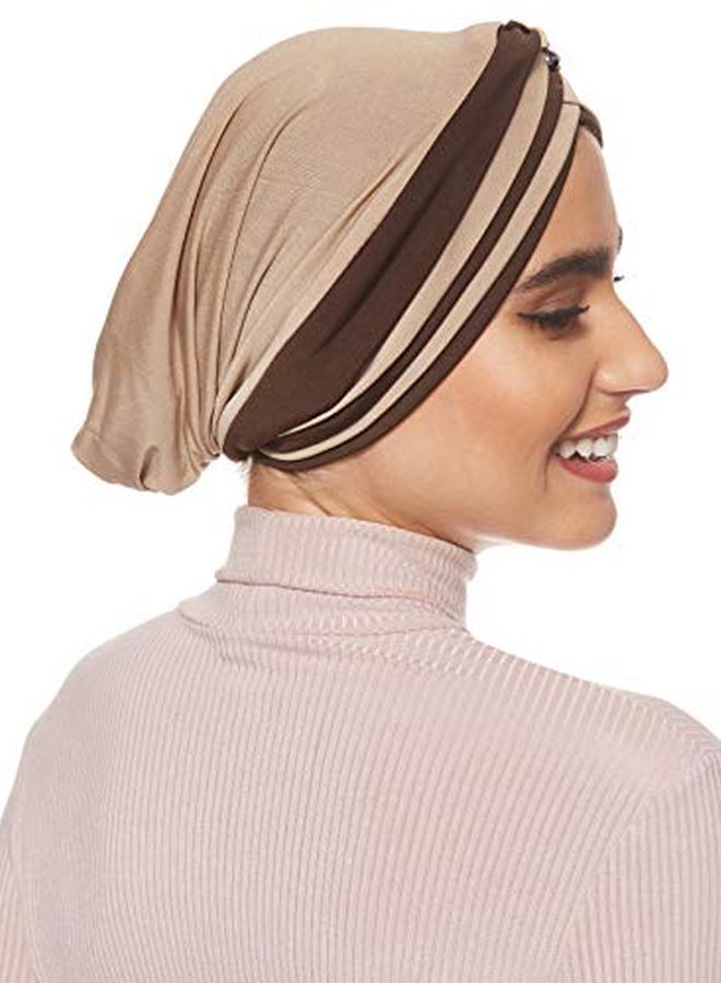 Shadow Stone Studded Turban Beige/Brown - Image 2