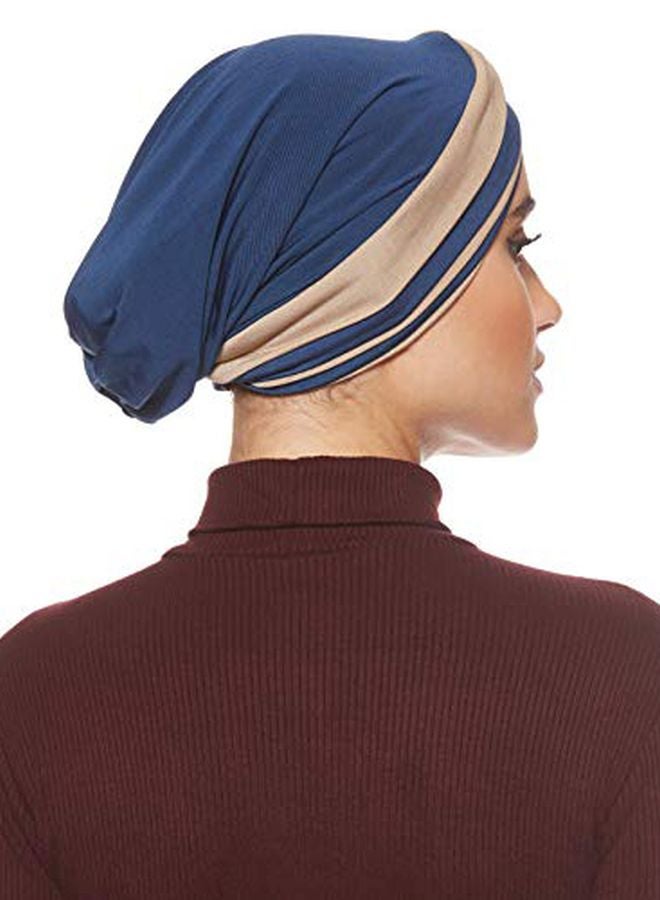 Shadow Stone Studded Turban Blue/Beige - Image 2
