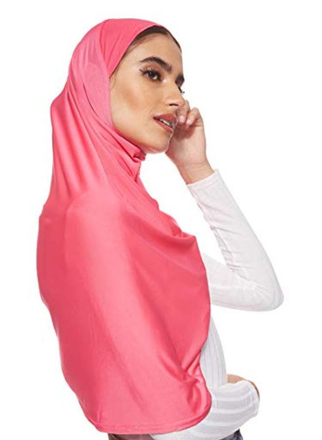 Solid Stretchable Hijab Dark Peach - v1606391063/N41955928V_4