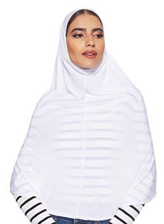 Solid Stretchable Hijab White