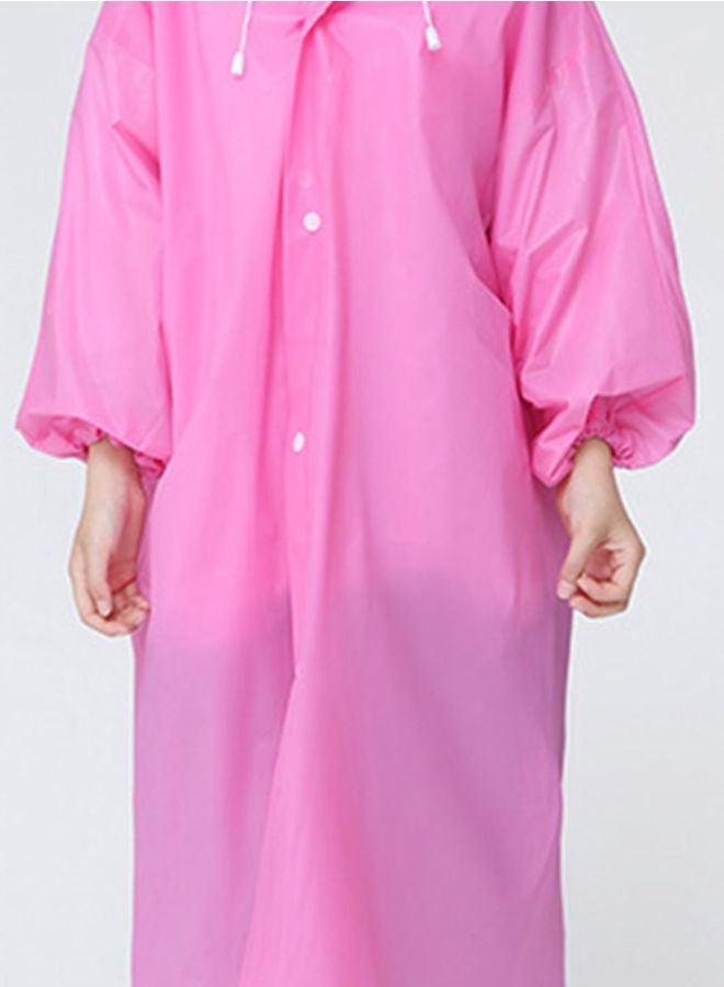 Hooded Raincoat Pink - Image 2