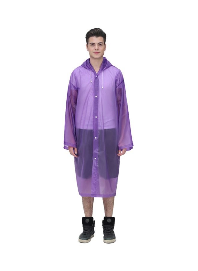 Hooded Raincoat Purple  - Image 1