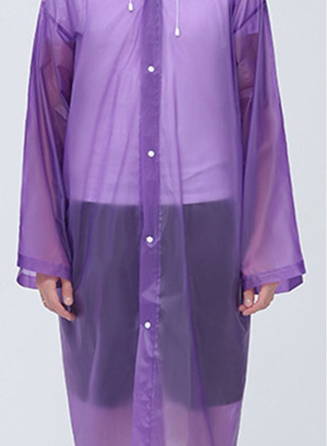 Hooded Raincoat Purple  - Image 2
