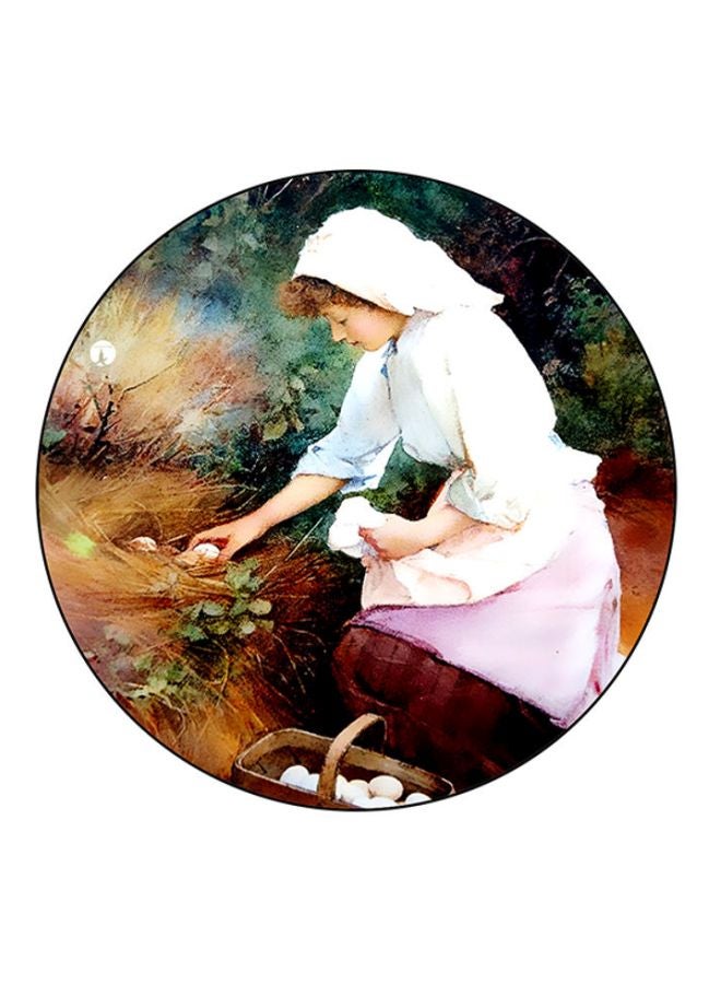 BP Woman Printed Mouse Pad White/Green/Brown
