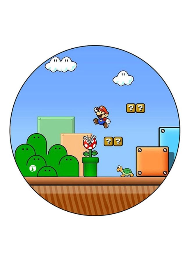 BP The Video Game Super Mario Printed Mouse Pad Blue/Brown/Green