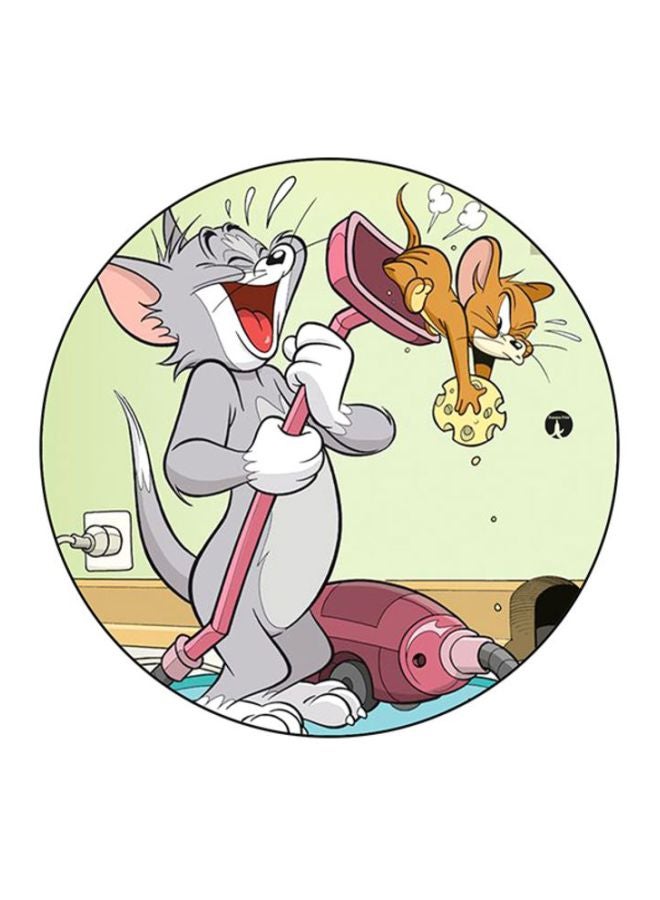 BP Tom And Jerry Printed Mouse Pad Grey/Pink/Brown