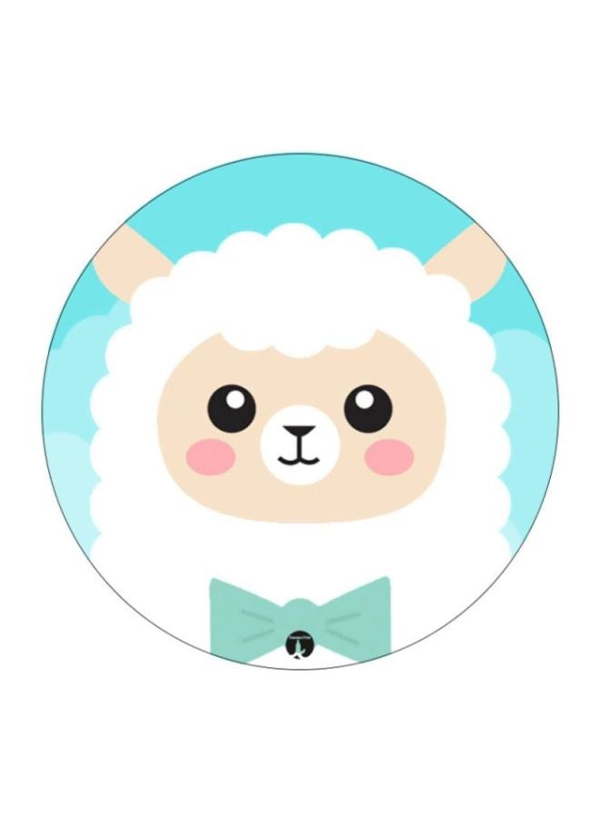 BP Alpaca Printed Mouse Pad White/Beige/Blue