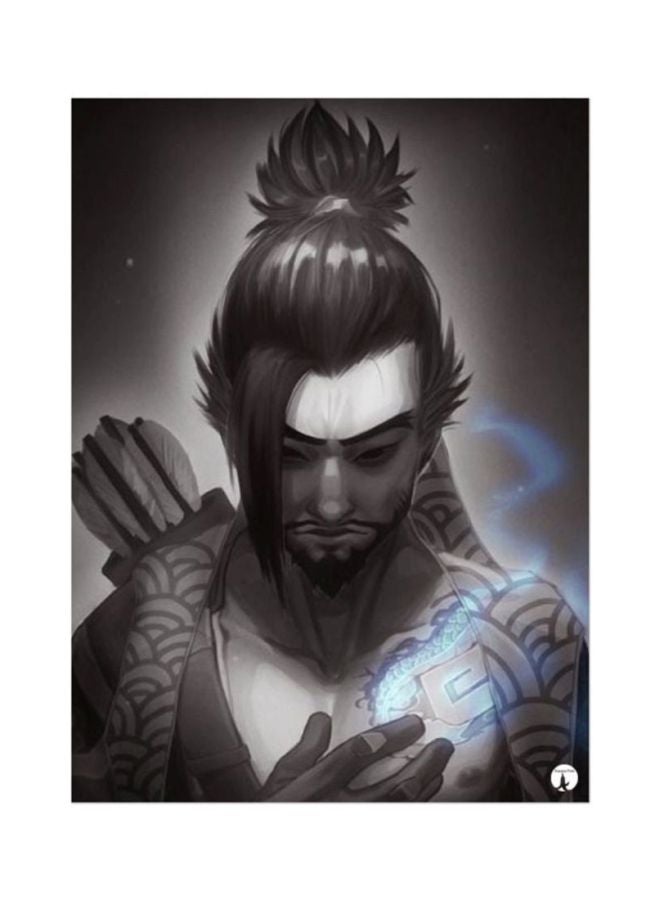 BP The Video Game Overwatch Mouse Pad Black/Grey/Blue