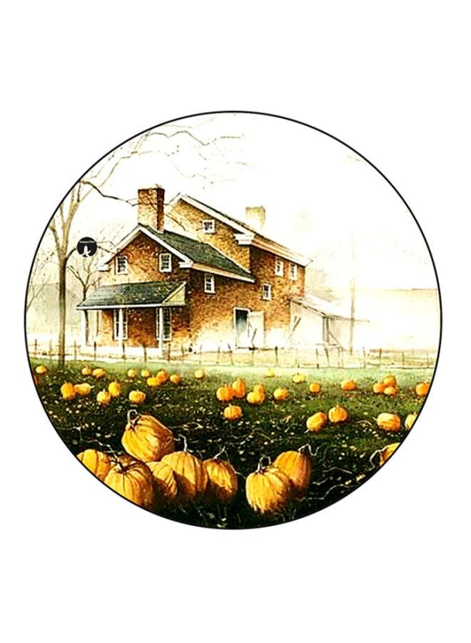 BP House Printed Mouse Pad Yellow/Green/White
