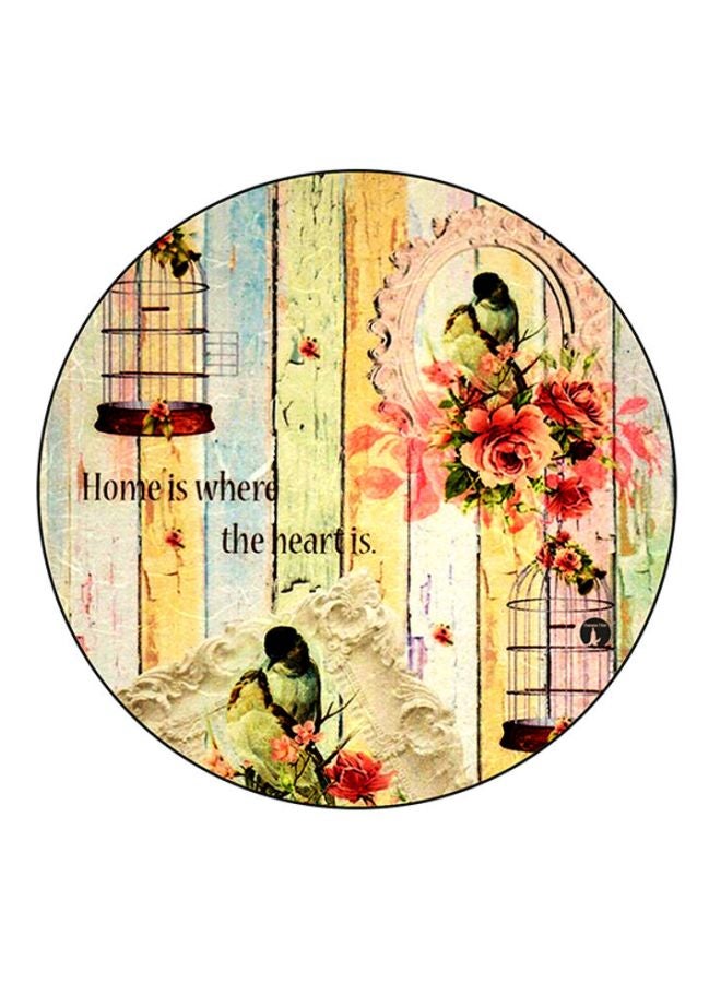 BP Vintage Art Mouse Pad Yellow/Green/Pink