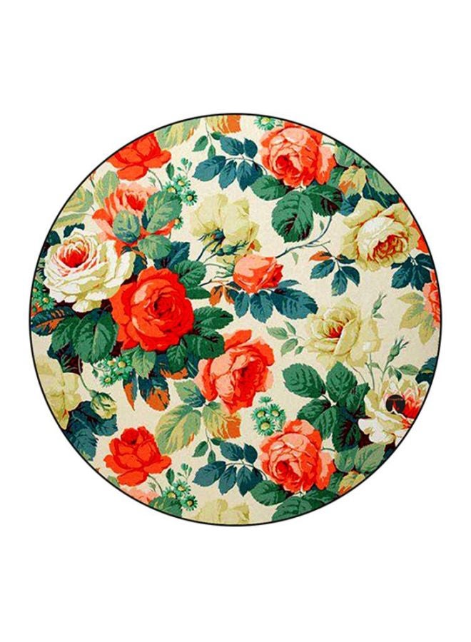 BP Flowers Printed Mouse Pad Red/Green/Beige