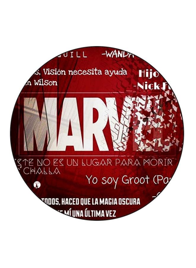 BP Marvel Print Mouse Pad Red/White 