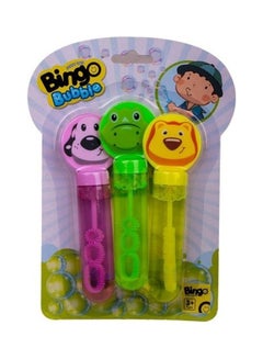 Bingo 3-Piece Animal Shaped Bubble Sticks Set 14cm 