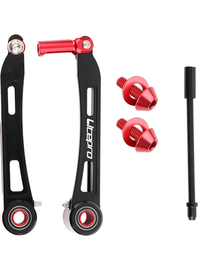 Generic Litepro Lightweight Long Arm V Brake Folding Bike Refitting V Brake Aluminum Alloy Long Arm Brake Bicycle Accessories 20*5*10cm - Image 1