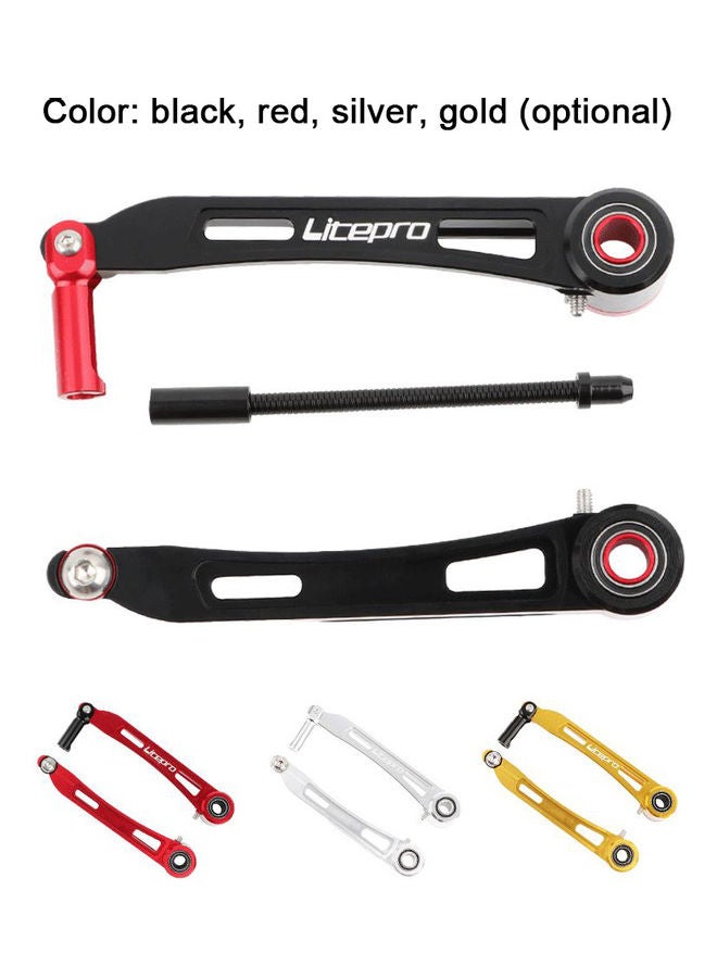 Generic Litepro Lightweight Long Arm V Brake Folding Bike Refitting V Brake Aluminum Alloy Long Arm Brake Bicycle Accessories 20*5*10cm - Image 2