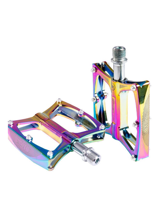 Generic - Aluminum Alloy Bicycle Pedal Colorful Cycling Pedal Mountain Bike Pedal Durable Foot Pedal Accessories 11*2*9cm - Image 1