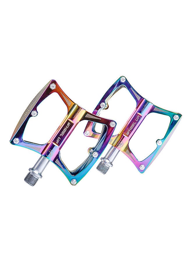 Generic - Aluminum Alloy Bicycle Pedal Colorful Cycling Pedal Mountain Bike Pedal Durable Foot Pedal Accessories 11*2*9cm - Image 1