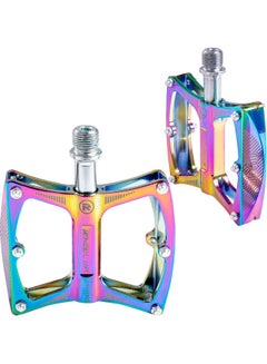 Aluminum Alloy Bicycle Pedal Colorful Cycling Pedal Mountain Bike Pedal Durable Foot Pedal Accessories 11*2*9cm