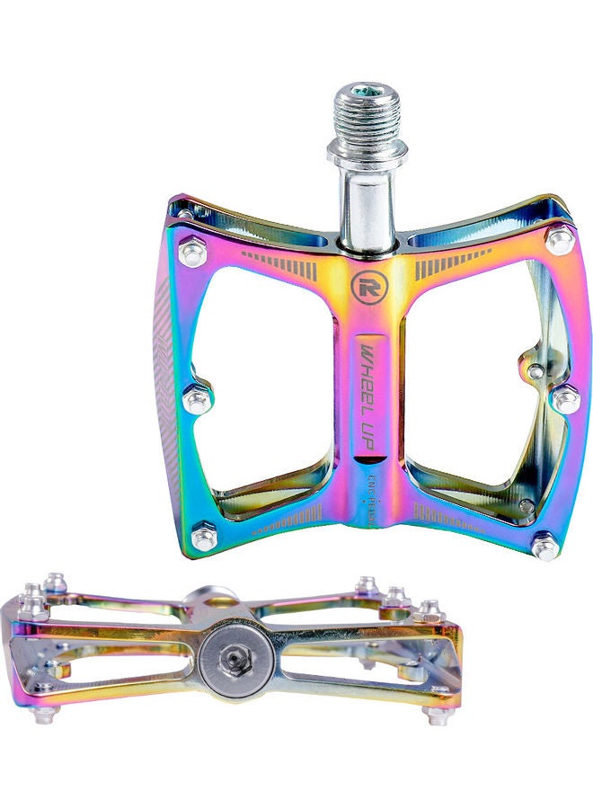 Generic - Aluminum Alloy Bicycle Pedal Colorful Cycling Pedal Mountain Bike Pedal Durable Foot Pedal Accessories 11*2*9cm - Image 1