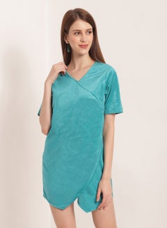 Short Sleeves Bodycon Dress Green