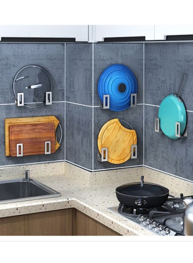 بيوينتي زوج أرفف تخزين من الاستانلس ستيل فضي 7*5*4سم - Image 4