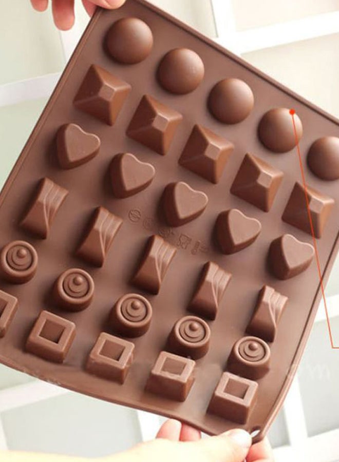 Beauenty Silicone Chocolate Mould Brown 27.5x23.5cm  - Image 2