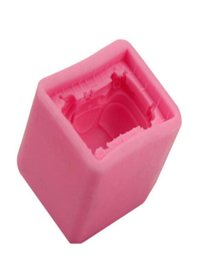 Beauenty - Car Shaped Silicone Cake Mould Pink 8x5.3x4.3cm - Image 1