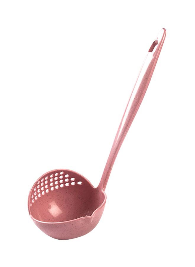 Beauenty Plastic Soup Ladle Pink 24.5x3.5x8cm  - Image 1