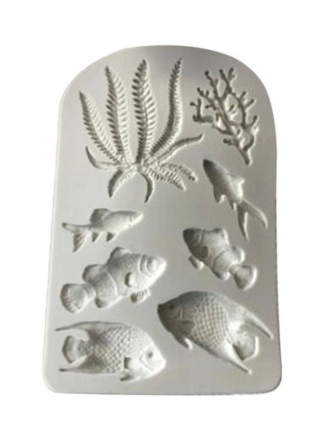 بيوينتي قالب على شكل مخلوقات بحرية ثلاثية الأبعاد أبيض - Image 1