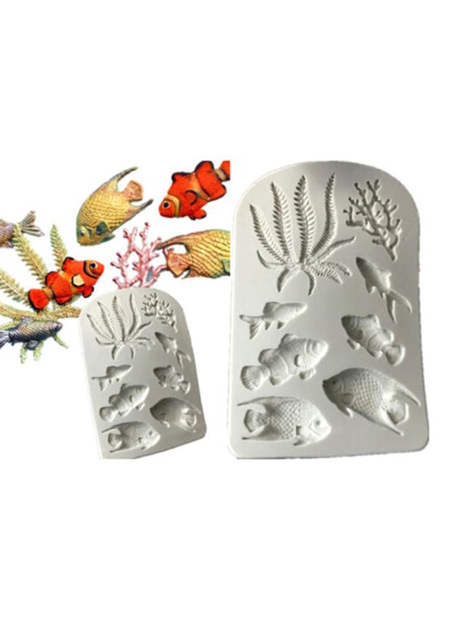 بيوينتي قالب على شكل مخلوقات بحرية ثلاثية الأبعاد أبيض - Image 2