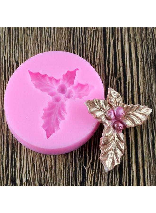 Beauenty Leaf Shaped Mould Pink 6cm - Image 3