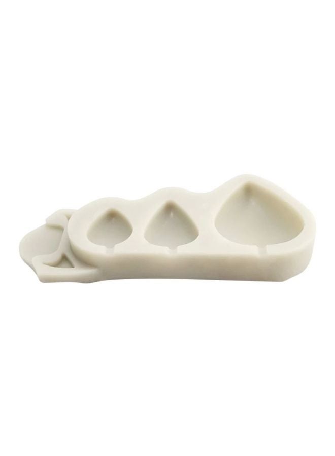 Beauenty Flower Petal Shaped Mould White 9.7x4.3cm - Image 1