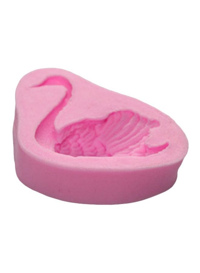 Beauenty Swan Shaped Cake Mold Pink 8x8x2cm - Image 1