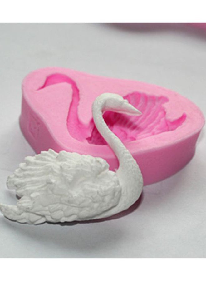 Beauenty Swan Shaped Cake Mold Pink 8x8x2cm - Image 3