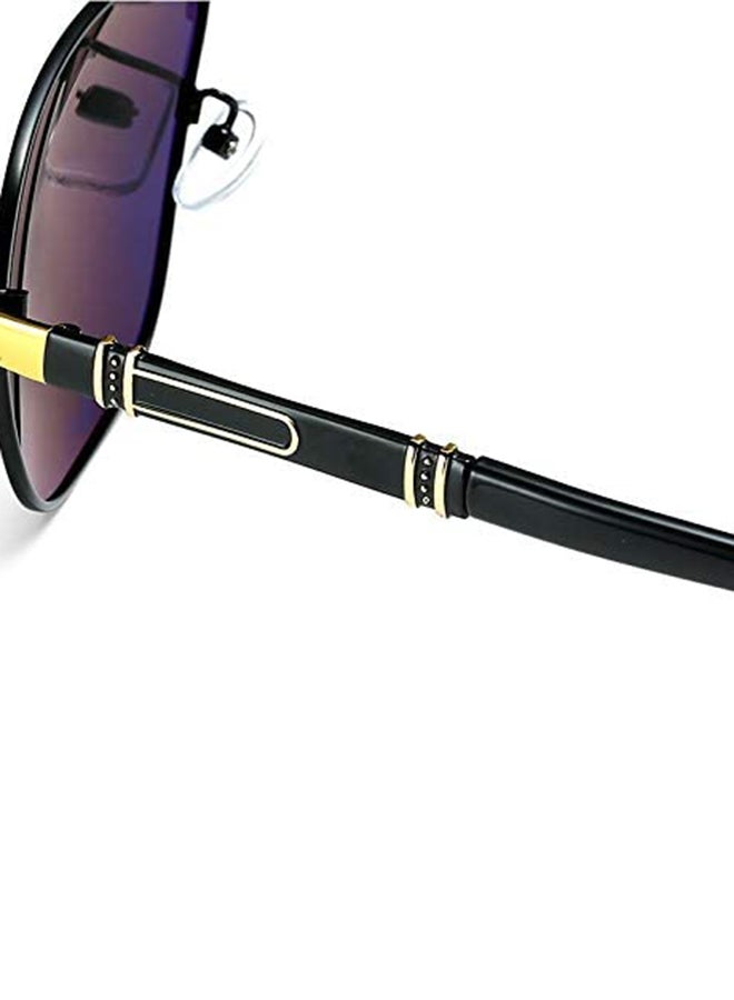 Men's Nalanda Classic Polarized Aviator Sunglasses - Lens Size: 55 mm - Image 4