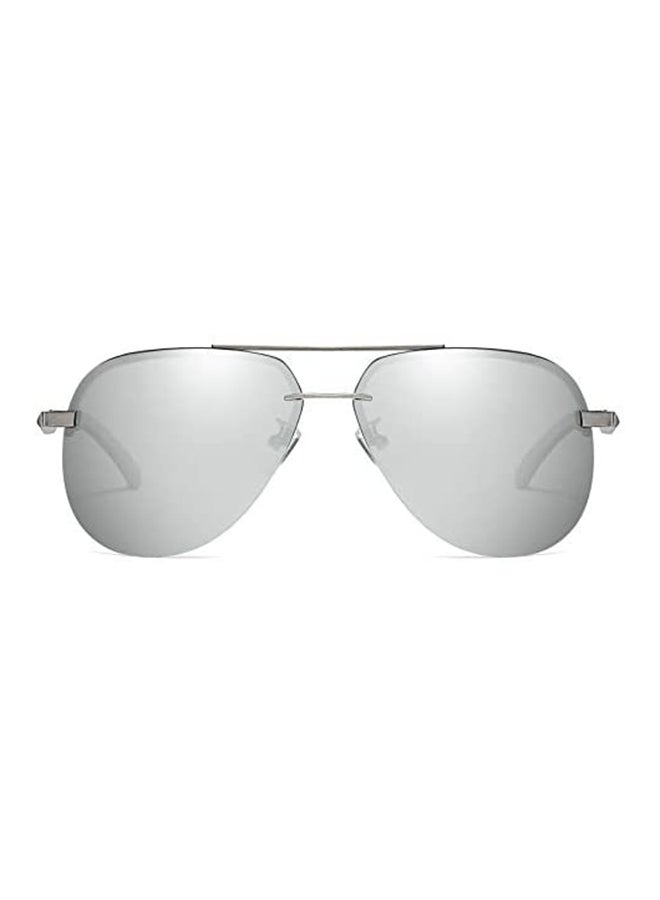 Nalanda Classic Polarized Aviator Sunglasses - Lens Size: 61 mm - Image 2