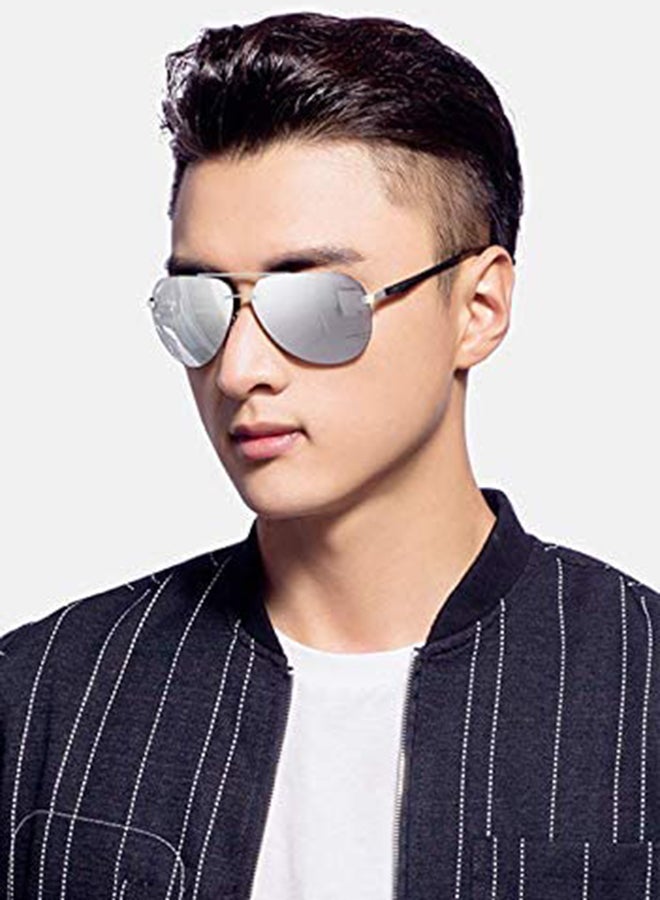 Nalanda Classic Polarized Aviator Sunglasses - Lens Size: 61 mm - Image 3