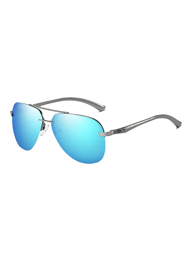 Nalanda Classic Polarized Aviator Sunglasses - Lens Size: 61 mm - Image 1