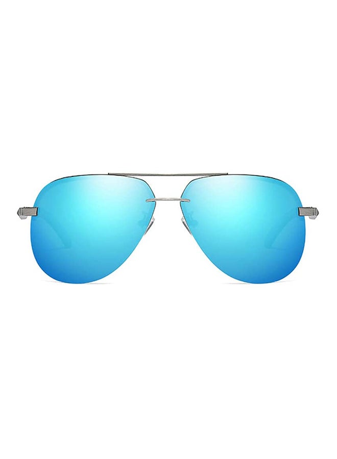 Nalanda Classic Polarized Aviator Sunglasses - Lens Size: 61 mm - Image 2