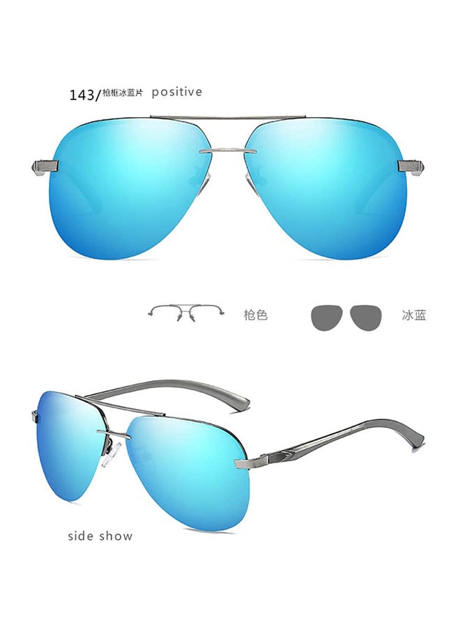 Nalanda Classic Polarized Aviator Sunglasses - Lens Size: 61 mm - Image 3