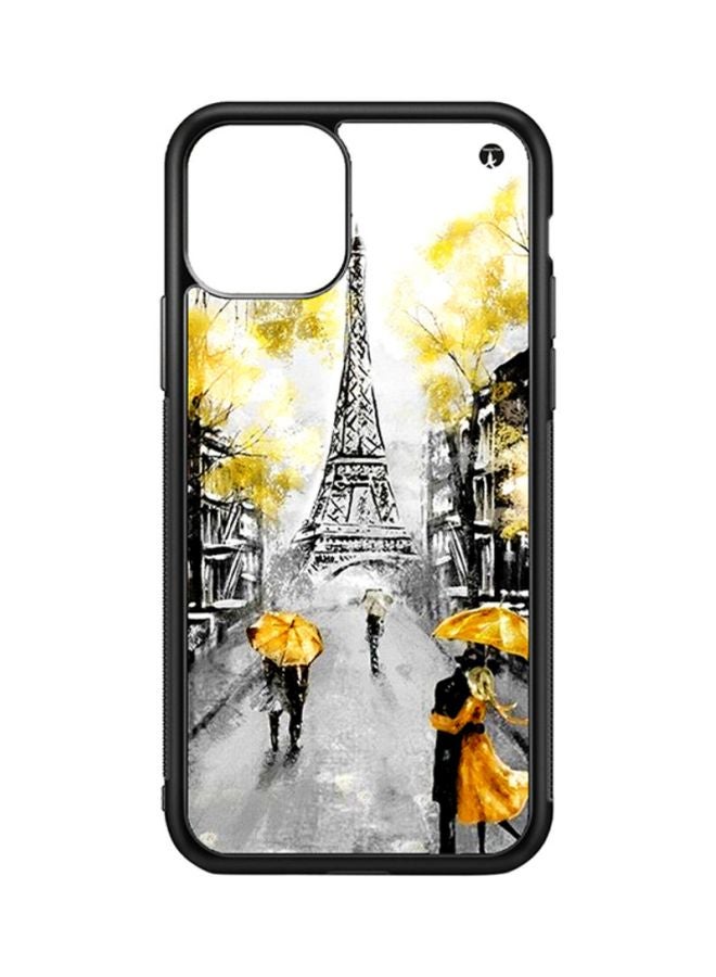Protective Case Cover For Apple iPhone 11 The Eiffel Tower (Black Bumper)