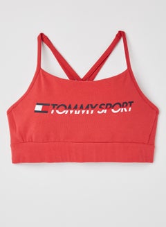 Logo Front Low Impact Sports Bra Cardinal - v1606396339/N36509281V_8