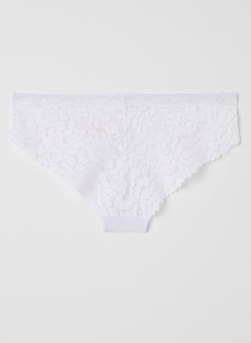 Ardene Lace Details Bikini Bottom White  - Image 2