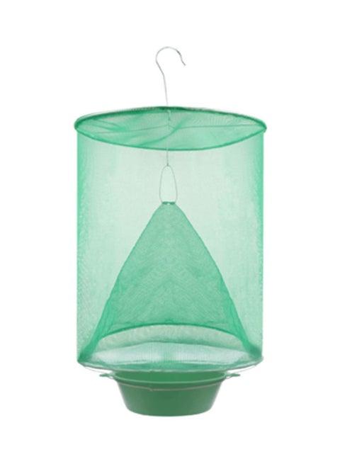 Fly Catcher Foldable Hanging Fly Trap Insect Bug Cage Mesh Net Trap Catching Capturing Mosquito for Ranch Farm Park Garden Outdoor Place Green 24.0x24.0x7.0cm