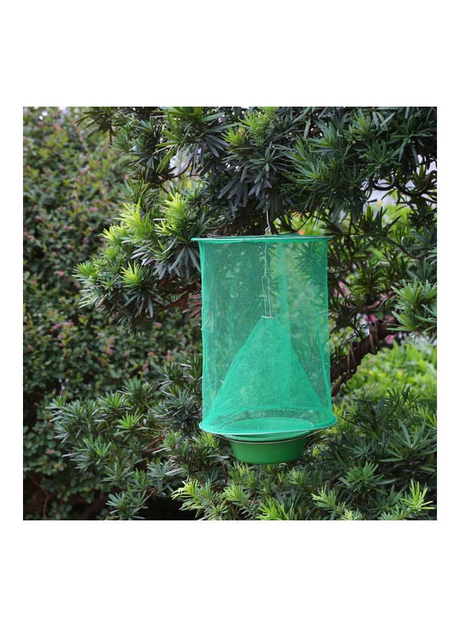 Generic - Fly Catcher Foldable Hanging Fly Trap Insect Bug Cage Mesh Net Trap Catching Capturing Mosquito for Ranch Farm Park Garden Outdoor Place Green 24.0x24.0x7.0cm - Image 1