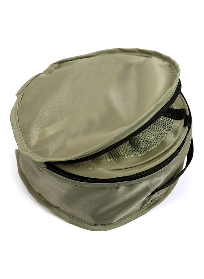 Generic - 8 Layers Hanging Basket Folding Drying Rack Herb Dry Net Opening Shape Dryer Bag Army green 22.0x22.0x10.0cm - Image 1
