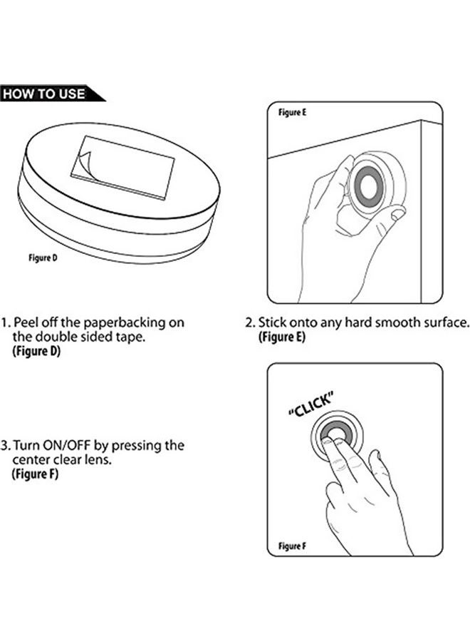 Generic - Atomic Beam Tap Wireless Night Cordless Touch Light silver 9.0x8.0x8.0cm - Image 1
